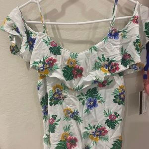 Floral Off The Shoulder Tank Top